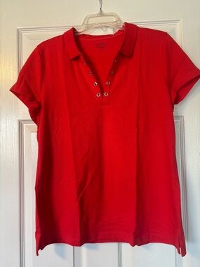 Nautica Women’s Short-Sleeve Grommet Polo